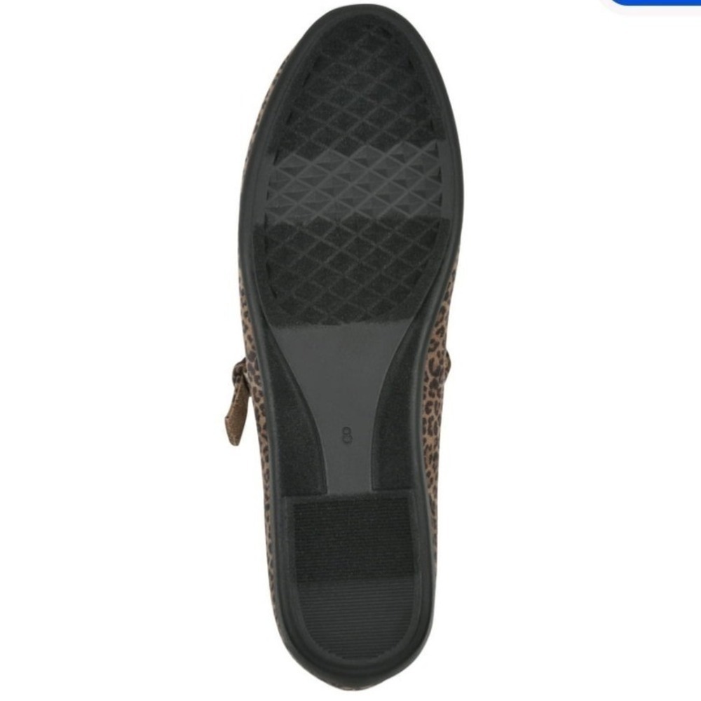 Aerosoles Baylee Leopard Mary Jane Flats 12W Wide Comfort - Picture 6 of 8